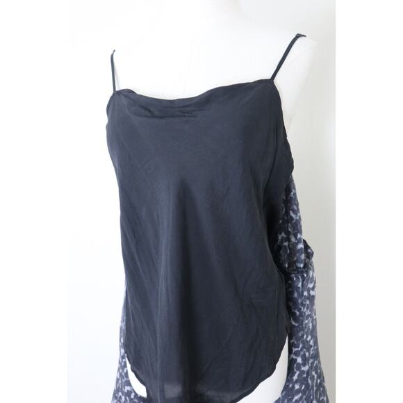 Burberry Size 6 Crushed Organza Button Down Blouse Abstract Animal Print - Picture 11 of 12